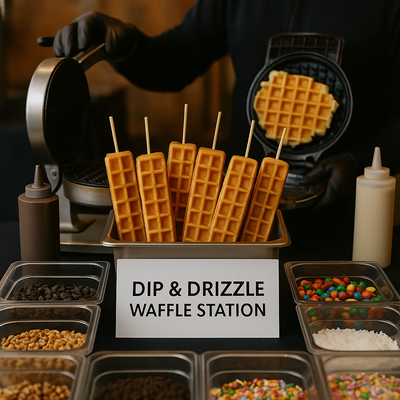 Dip & Drizzle Waffle Station